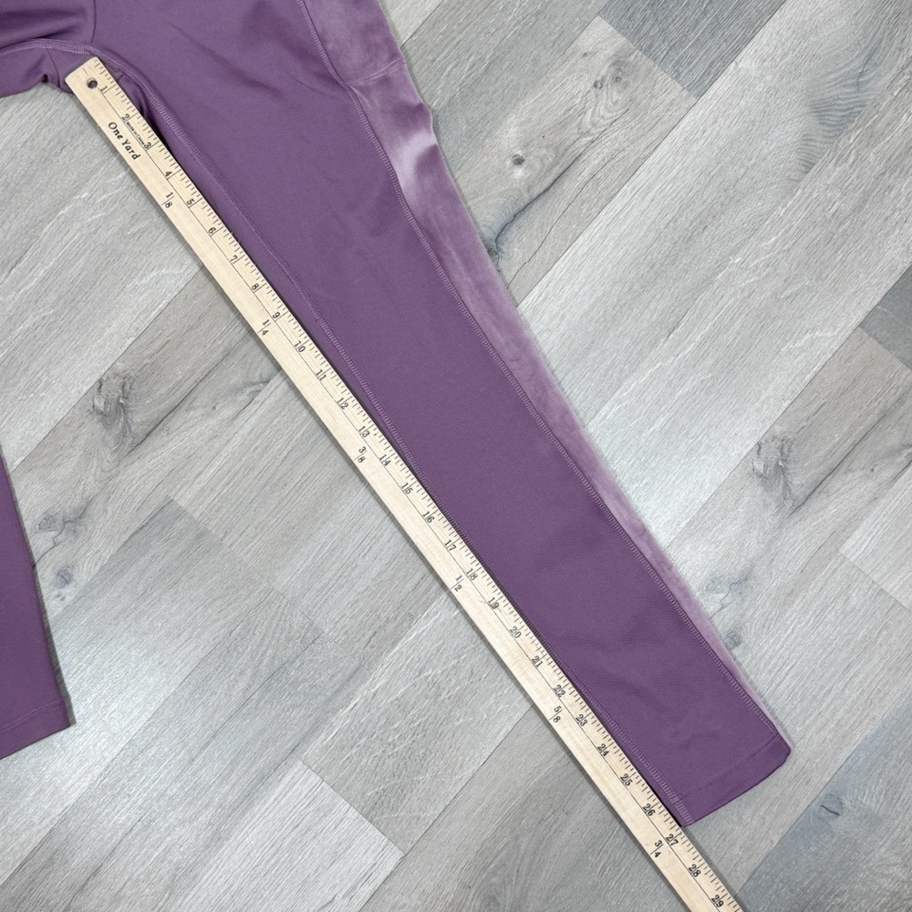 Pink‎ Victoria’s Secret Velour Side Pocket Leggings High Waist Mauve Small - Picture 14 of 15